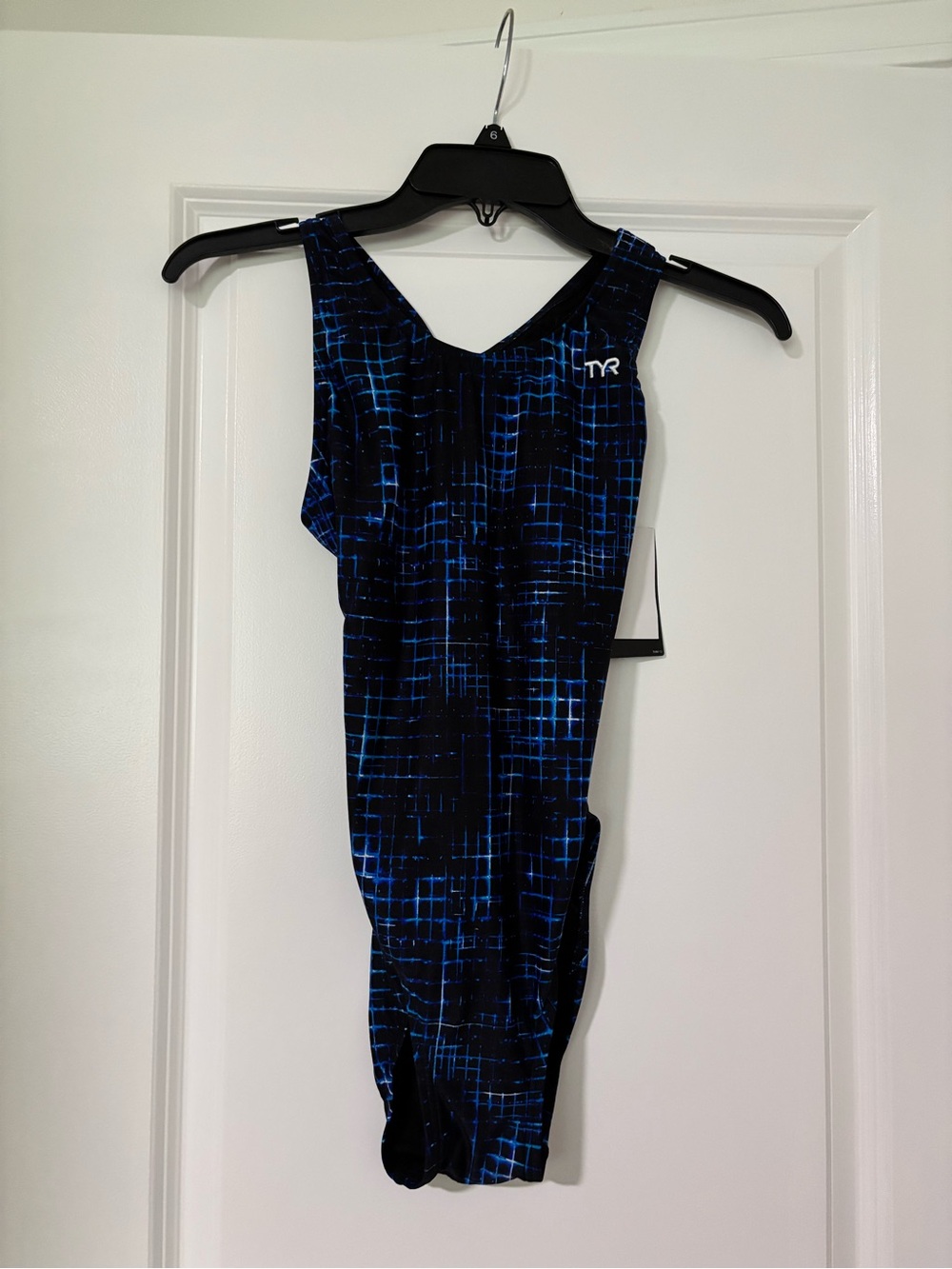 TYR Blue and Black One-Piece Swimsuit
